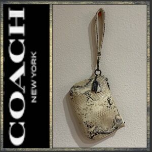 COACH Kristin Embossed Wristlet/Clutch